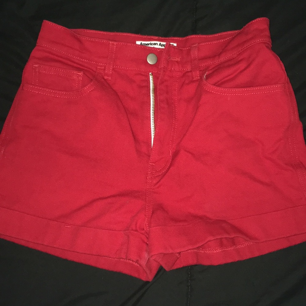 American apparel high waisted shorts